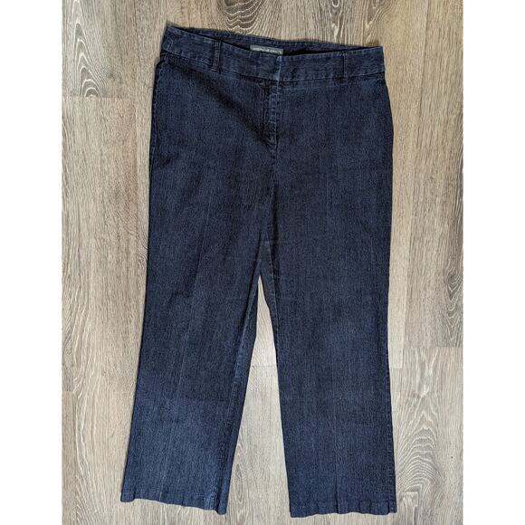 Josephine Chaus Women's Stretch Wide Leg Denim Jeans Size 14 - Picture 1 of 4